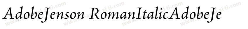 AdobeJenson RomanItalicAdobeJenson字体转换